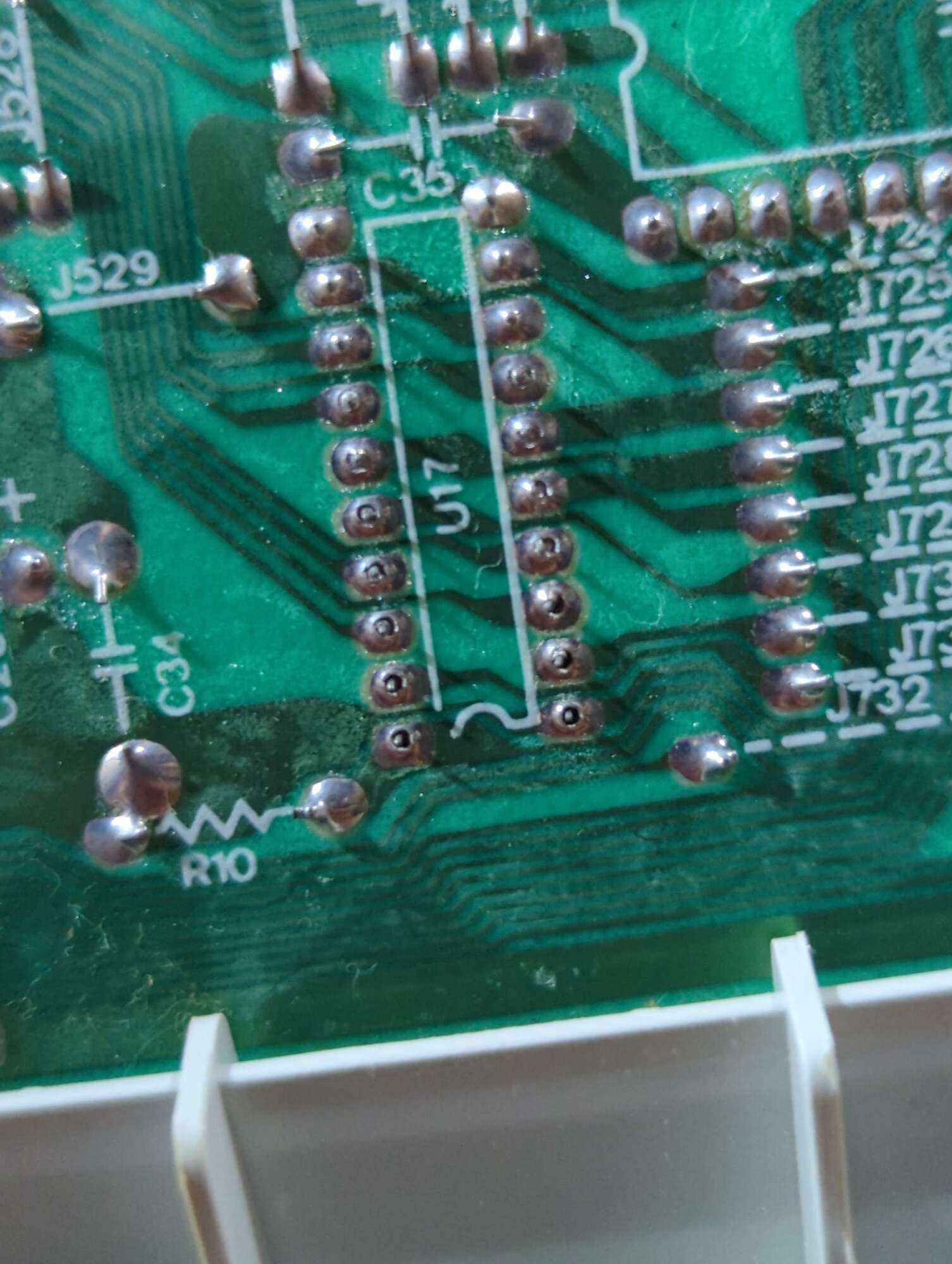 Image of cold solder joints
